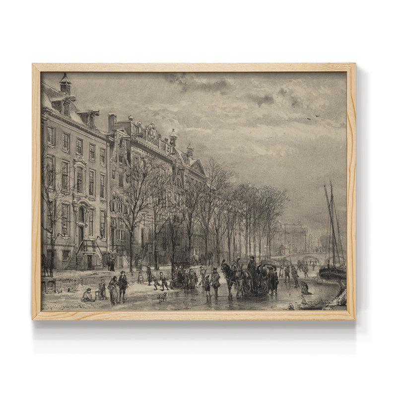 Paysages rétro-CLXIX - reproduction encadrée, Naturel, H 22 po x l 28 po