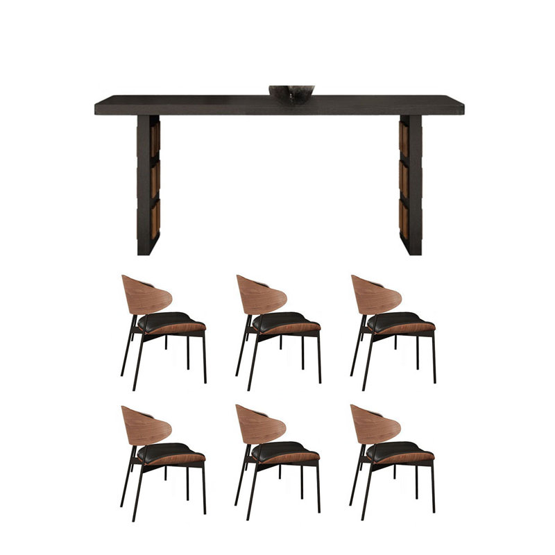Ensemble de table de salle à manger American Home, H 29,52 po x L 78,74 po x l 35,43 po