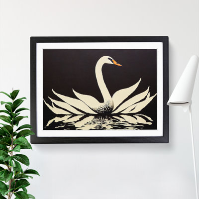 Eye Catching Swan Abstract - Single Picture Frame Painting