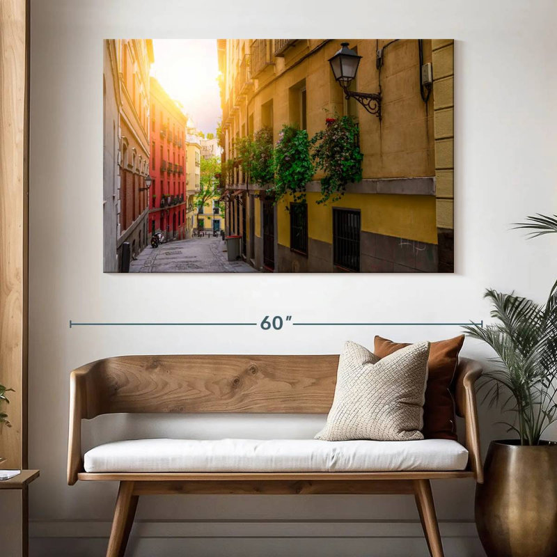 Vieille rue de Madrid, H 34 po x l 51 po