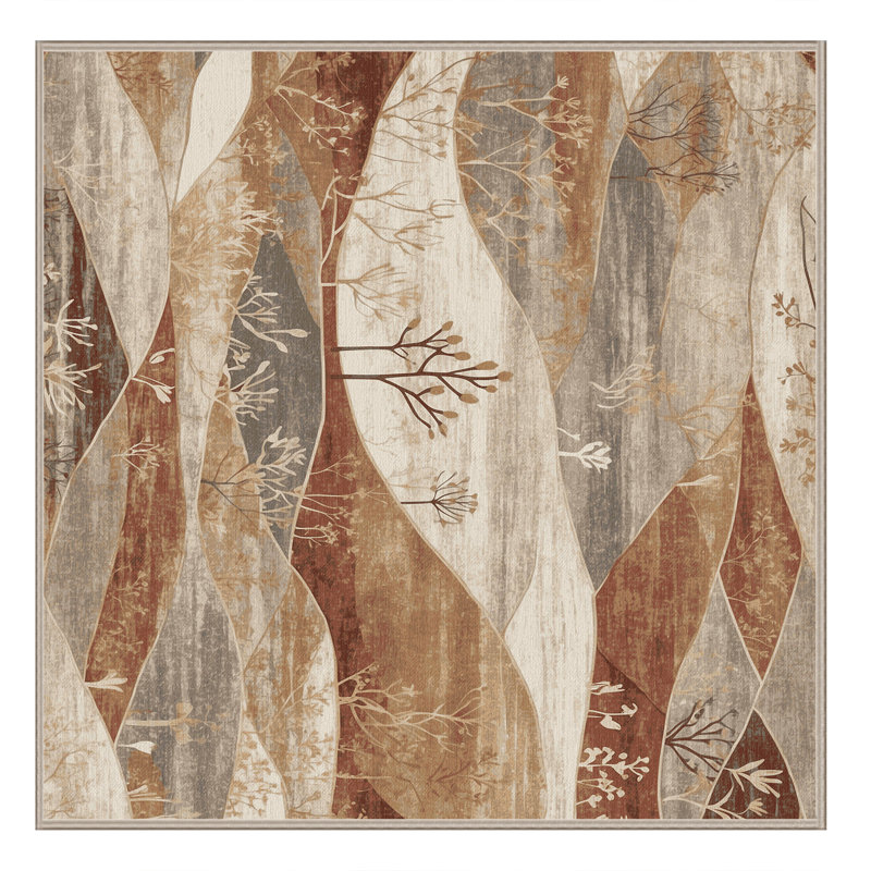 Oasis Lines Rug, Square 5'