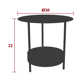 Salsa 20'' Metal Outdoor Side Table