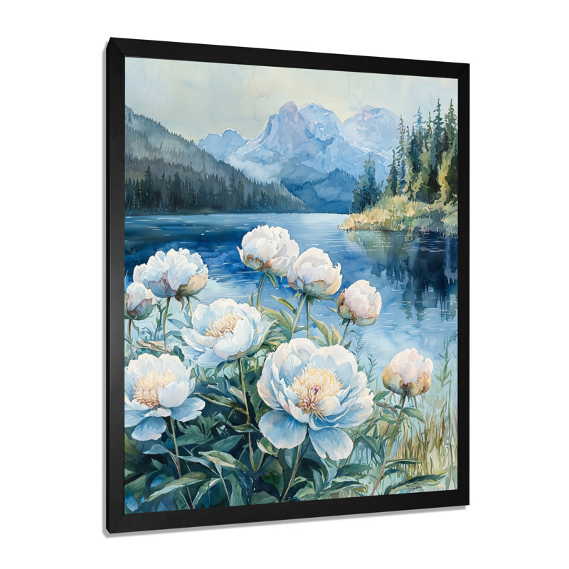 Bovill - Floral Wall Art Prints, Noir, noir, noir, noir, H 20 po x l 12 po, Reproduction encadrée d'une seule photo