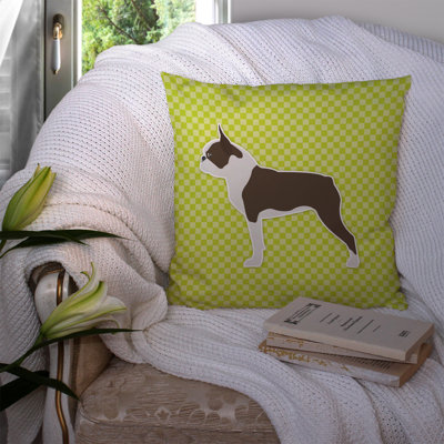 Boston Terrier Indoor/Outdoor Throw Pillow
