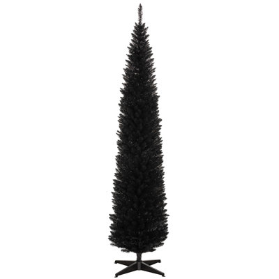 Arbre de Noël artificiel 8 pi, 618 pointes, noir