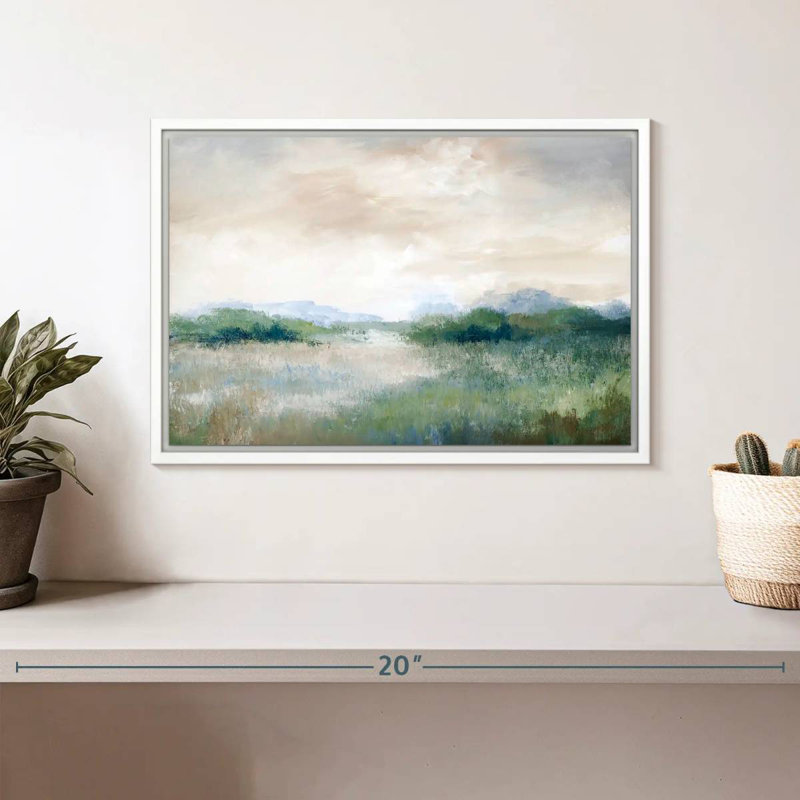 Calmer Vista, 13 po x 9 po, Cadre flottant blanc