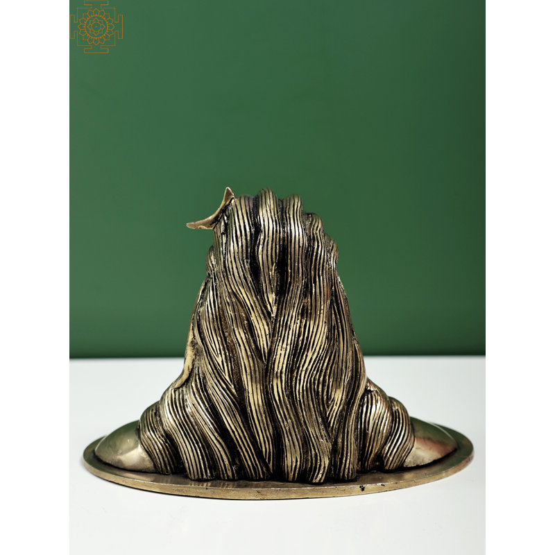 6 "Adiyogi Shiva (Shankara) en laiton | Premier yogi | Source de yoga | Fabriqué en Inde 