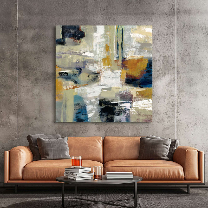 Abstract Full Moon I by Silvia Vassileva - Wrapped Canvas Print, 50 cm H x 50 cm W
