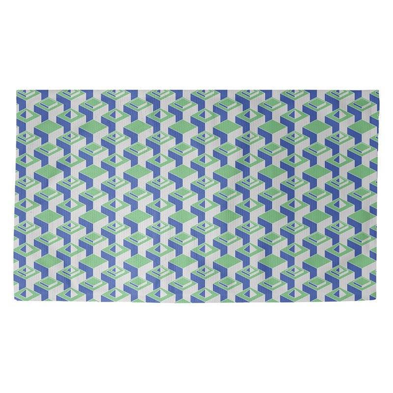 Jordao Geometric Indoor Rug, Rectangle 5' x 7'