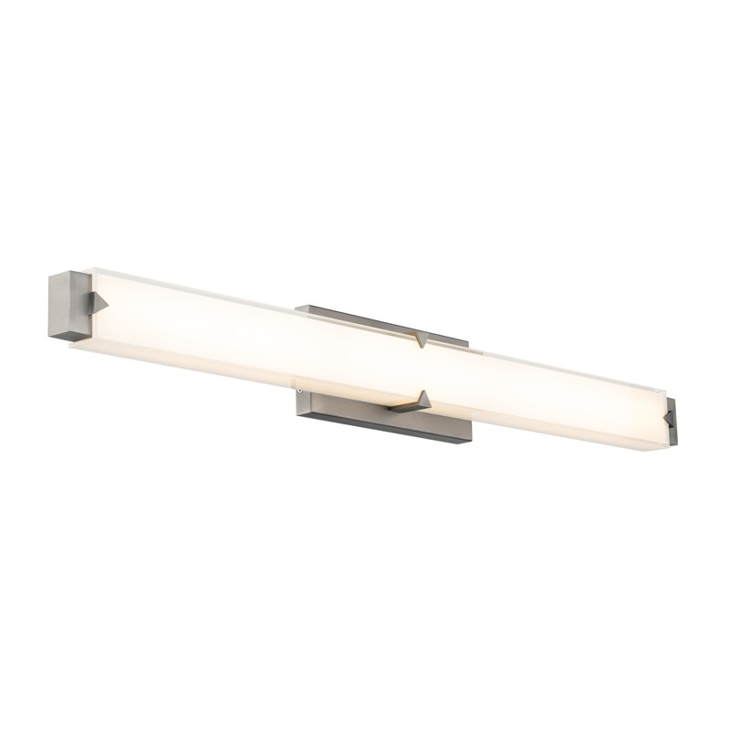 Carlisle 37" Dimmable LED Bath Vanity & Wall Light With Glass Shade And Built In Color Temperature Switch (2700K/3000K/3500K/4000K)