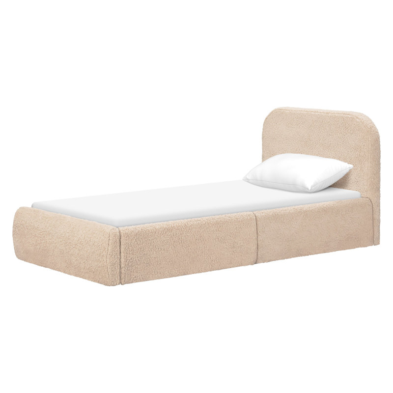 Nara Twin Bed, Twin, Chai Shearling