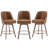 Kishmat Swivel 26'' Upholstered Counter Stool with Solid Wood Frame-953828659