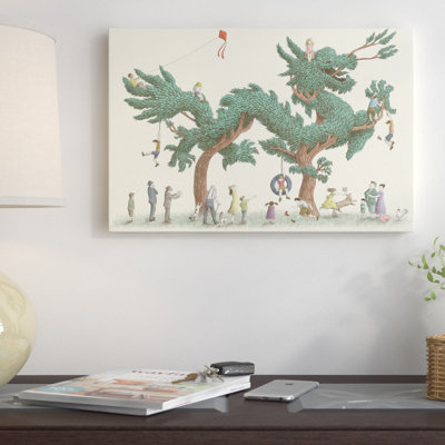 « illustrations from the night gardner dragon tree », impression sur toile tendue