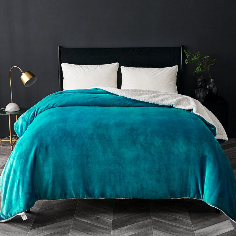 Jeté Buchanon, Simple, Bleu sarcelle