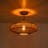 1-light Boho Woven Geometric Semi-flush Mount 