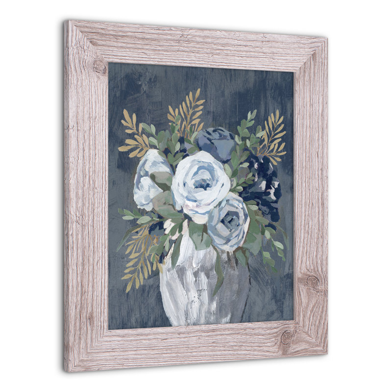 «Flower Vase On», reproduction encadrée, H 14 po x l 11 po x P 0,75 po, Blanc