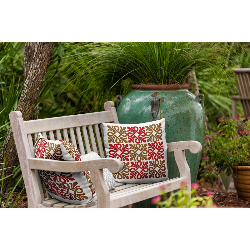 Housse et insert de coussin décoratif intérieur / extérieur en polyester Tropical Resort