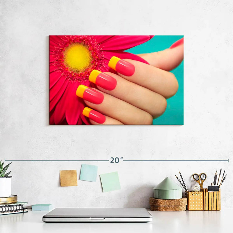Shuttleworth Gerbera Inspired Nails, 8" H x 12" W