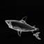 Bar Originale Borosilicate Glass Shark Decanter 720ml - Clear