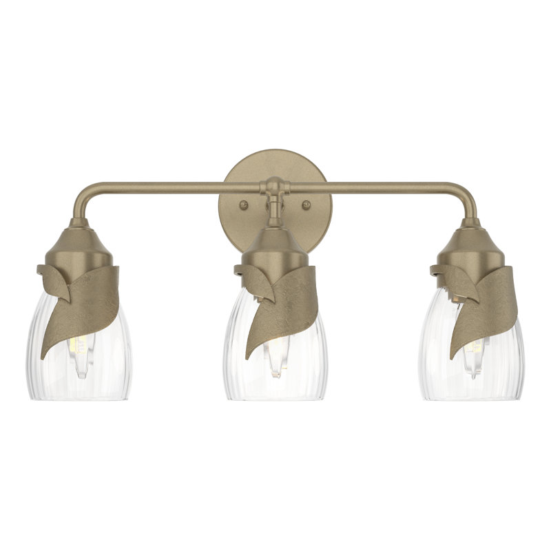 Lapas 3 - Light Dimmable Vanity Light, Water Clear, Soft Gold