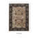 Shelbina Floral Border Beige and Blue Soft Low Pile Area Rug