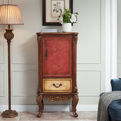Solid Wood Accent Cabinet
