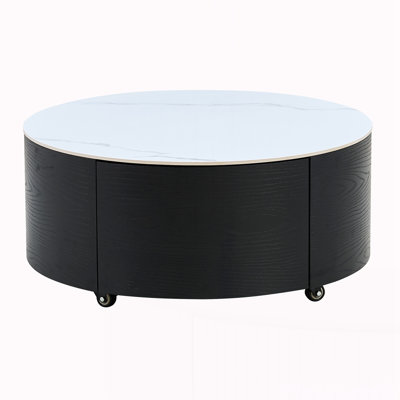 Modern Round Movable Coffee Table