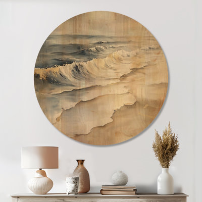 Elianna II - Décoration murale ronde en bois nautique