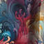 Ethno Paisley Harmony Fuse Marble Motif II - Rideau occultant en marbre abstrait - 1 panneaux-107539072