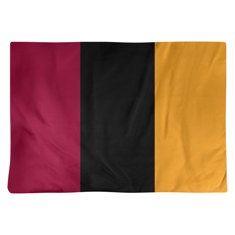Récapitulatif 18" basket Miami, Rouge / Noir / Jaune, Sergé de coton