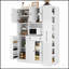 Buffet traditionnel autoportant avec huche, grande armoire de rangement pour garde-manger, armoire latérale coulissante et tablettes de porte pour une organisation efficace-134533072