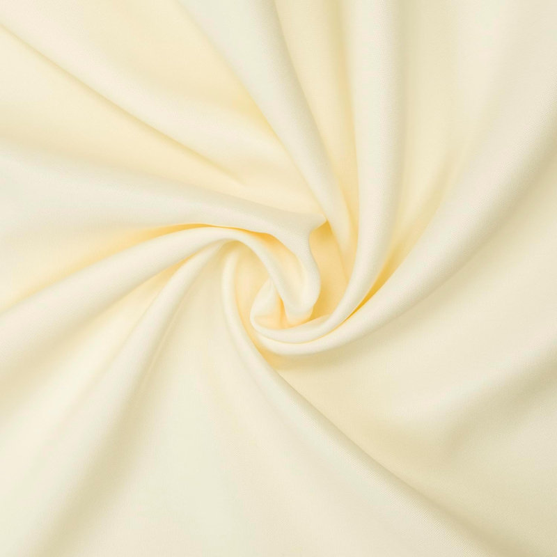 Ambee Round No Pattern Polyester Tablecloth, 70" Round, Ivory