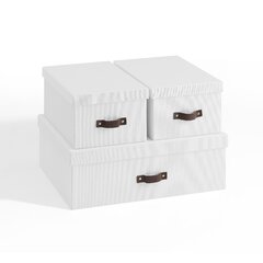 Grove Storage Fabric Bin Ivory California Closets Size: 7.5 H x 17.5 W x 13.5 D