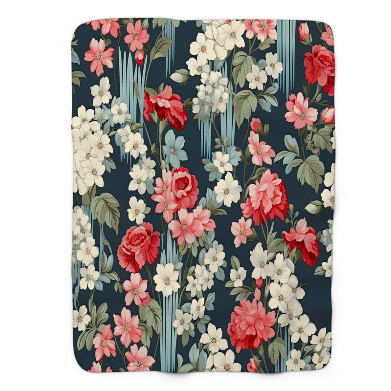 Clôture florale Fence - 1 pièce Sherpa Bla Premium, 50 po x 60 po