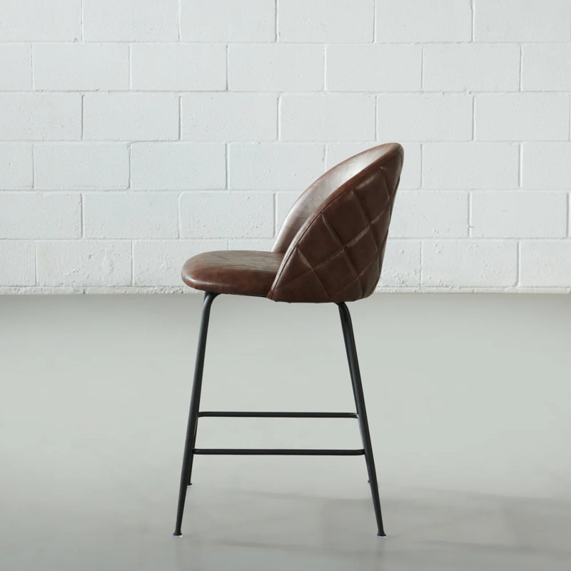 Tabouret de comptoir Hattaway 25,6, Brun