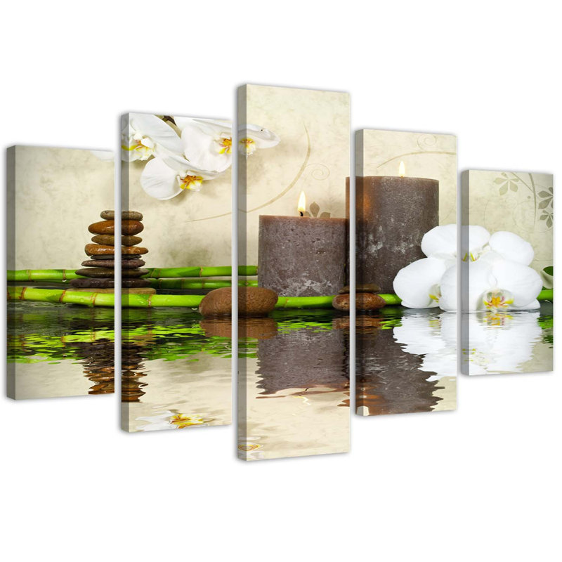 Zen Spa Candle Orchid - Wrapped Canvas Set