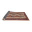 Tapis traditionnel rouge / bleu-1361932734