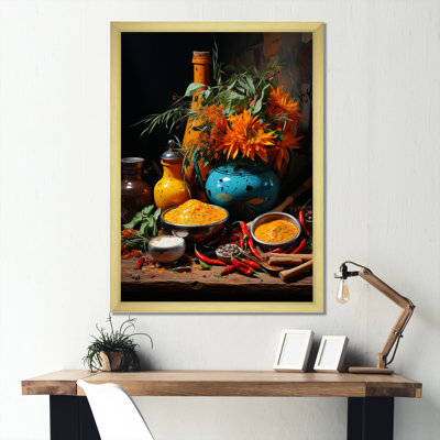 Indian Art Spices Of India 2 - Art mural indien