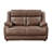 Diandre Dark Brown Upholstered 3-Piece Sofa Set