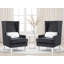 Ensemble de 2 chaises en velours Zurich-155429907