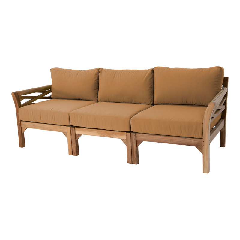 Boduram Outdoor 3 - Seat Patio Sofa, Camel