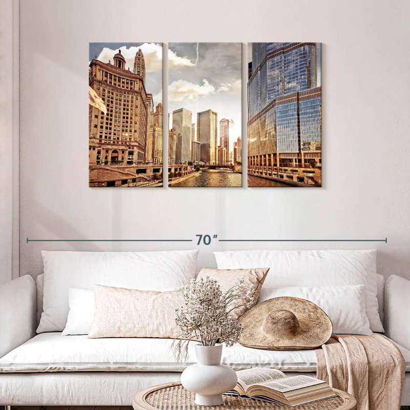 Rorry Chicago Riverwalk, 28" H x 45" W