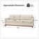 Huebner 87" Modern Classic Upholstered Sofa Couch with Solid Wood Base