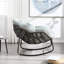 Chaise berçante d'extérieur inclinable avec rembourrage - pour le patio