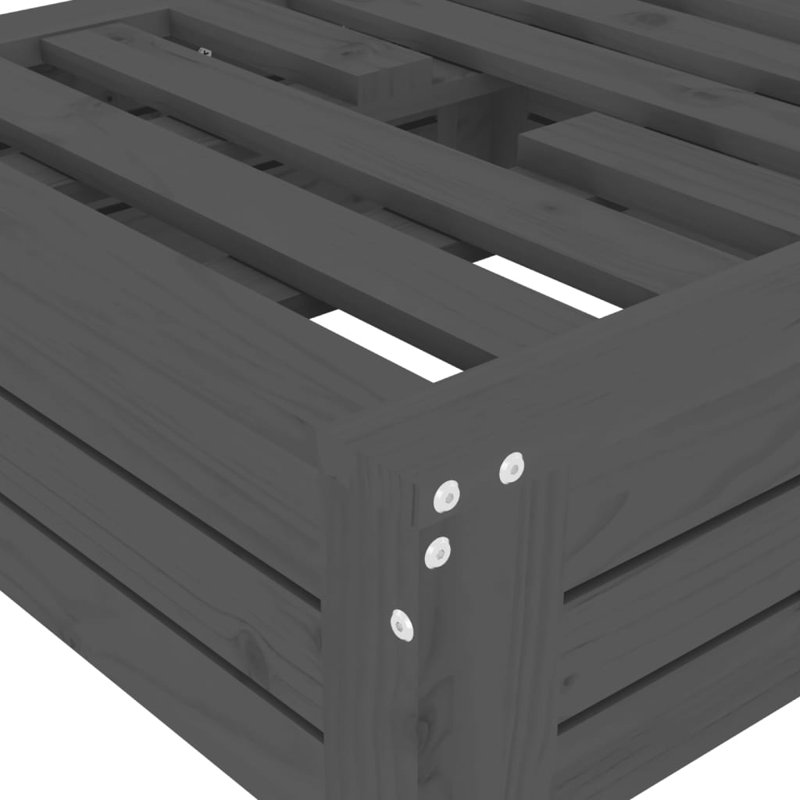 Parasol Base Cover Solid Wood Pine, Grey