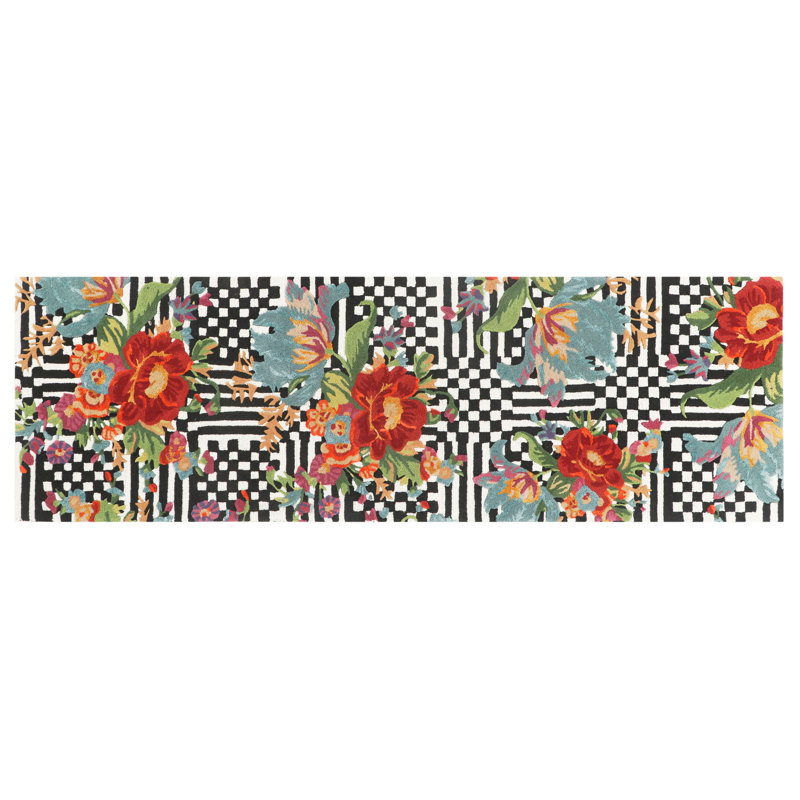 Courtly Flower Market 3' X 5' Rug, Runner 2'6" x 8'