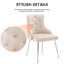 Arrika 49cm H Tufted Velvet Upholstered Upholstered Back Armchair-1731156368