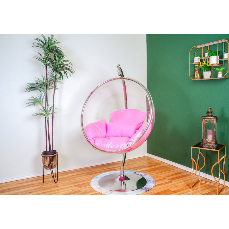 Balancelle avec support, Chrome / rose