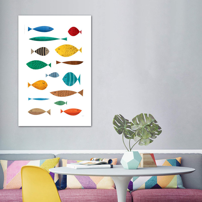 " Fish ", Wrapped Canvas, No Mat, 60" H x 40" W x 1.5" D