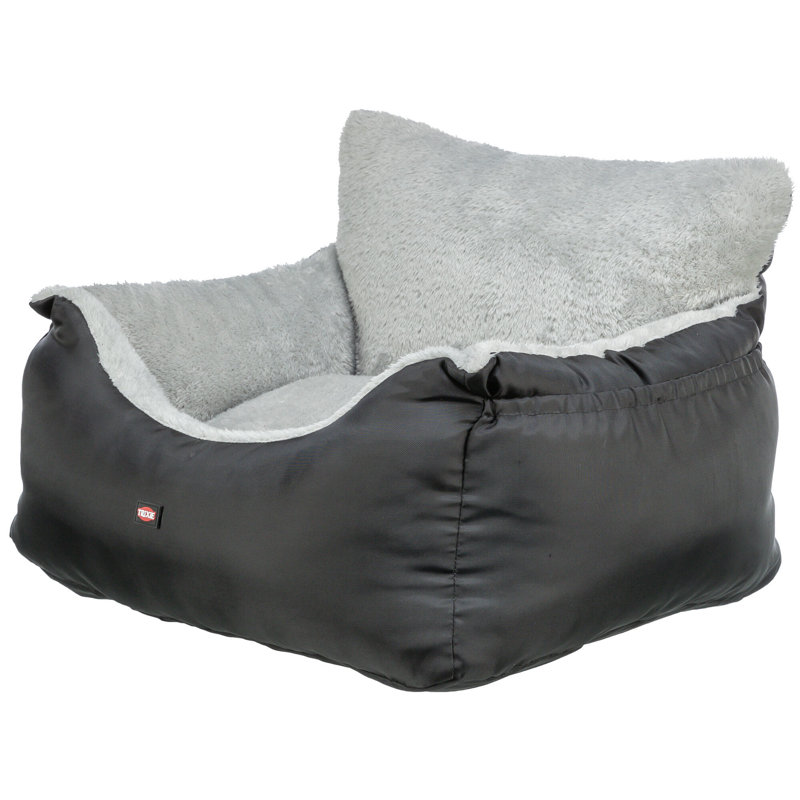 Convertible Black Soft Sided Pet Car Seat and Bed
